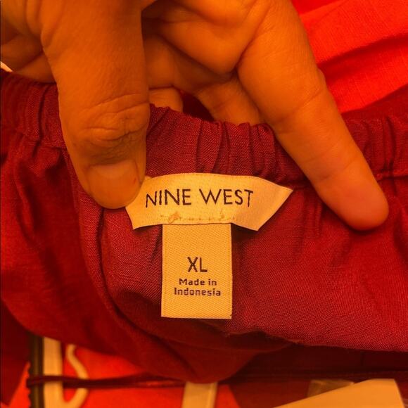 NWT Women's Nine West Halter Neck Colorblock Maxi Dress - Picture 8 of 12